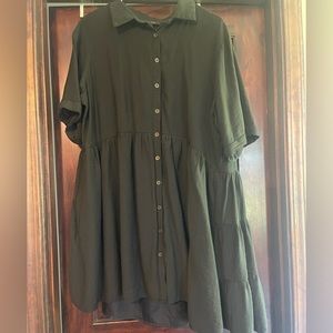 weigh-loss sale-black babydoll vici dress. XL black